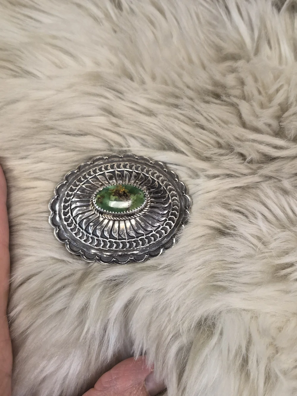 Vintage Sterling Silver Belt Buckle EUC Handmade
